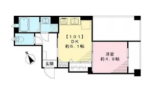ラシーネ荻窪【1階】の間取り