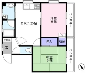 ラフィーヌ・青柳Ⅰ【1階】の間取り