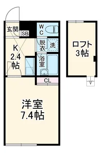 メインシティガーデンメヌエット【2階】の間取り