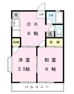 サンパレス【101号室】の間取り