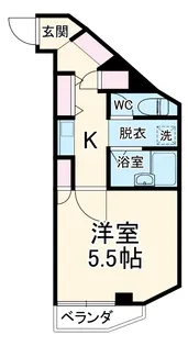 クレセントくすのき台【301号室】の間取り