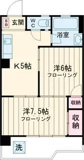 一橋ハイム【607号室】の間取り