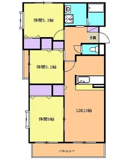 エレガンパルテール【403号室】の間取り