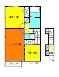 リールセゾンA【2階】の間取り