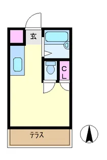 レイクハウス国立【1階】の間取り