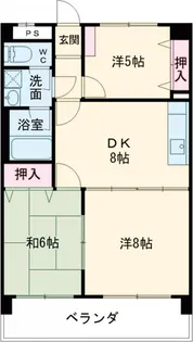 今井ドゥーズィエムマンション【506号室】の間取り