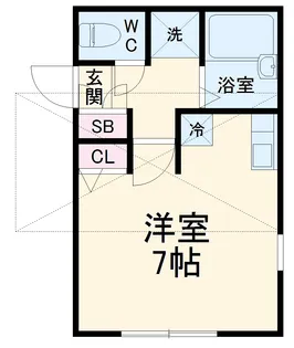 パームハウス【202号室】の間取り
