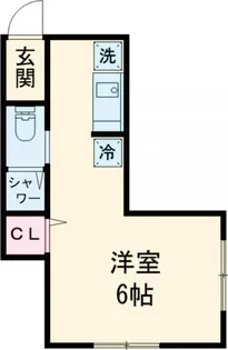 銀輪ビル【403号室】の間取り