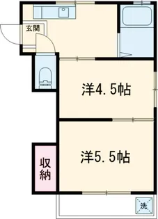 西府マンション【300号室】の間取り