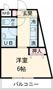 フェイムドゥボウ【2階】の間取り