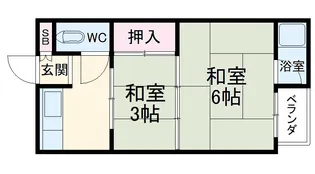 第一晴風荘【17号室】の間取り