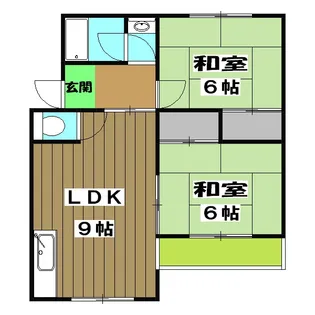 ブリヴュイクシマ【102号室】の間取り
