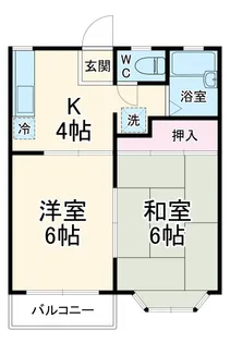 カーサブランシェ【101号室】の間取り