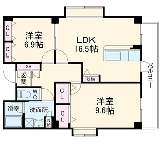フォレストコート【102号室】の間取り