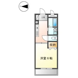 ハッピーヴィレッジ【1階】の間取り