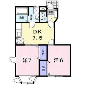ミニョン ヴィラ【1階】の間取り
