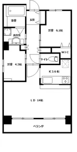 イプセ府中【10階】の間取り