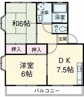 エスパーダ草薙【3階】の間取り