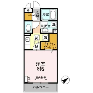 セジュールM松が枝【1階】の間取り