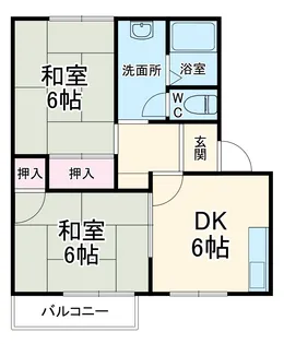 ヴィラ堀池A棟【202号室】の間取り