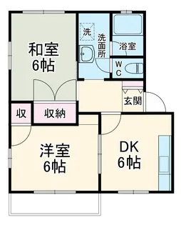 ヴィラ堀池B棟【101号室】の間取り