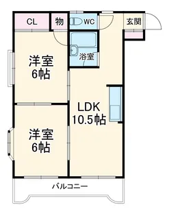 パレ・ソーカル【105号室】の間取り
