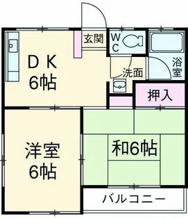 エコーハイツ【103号室】の間取り