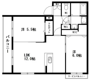 ヴィラ・フォレスト【3階】の間取り