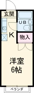 セントラルコーポ E館【65号室】の間取り
