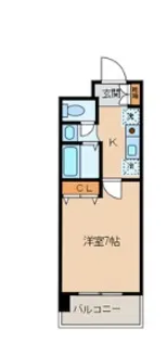島田マインドタワー【702号室】の間取り