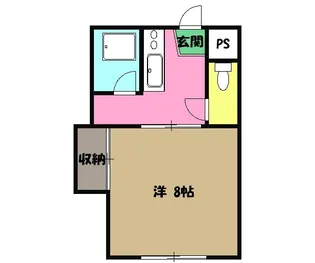コーポ柏【102号室】の間取り