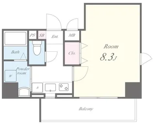 メルヴェーユ【5階】の間取り