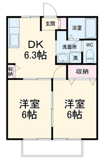 ジャルディーノオガワ【2階】の間取り