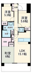 アソシエール溝の口【13階】の間取り