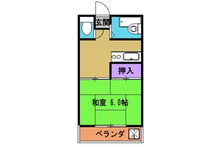 コーポ翠【B号室】の間取り