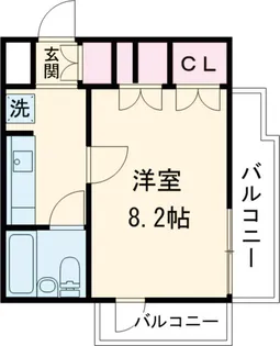 グリンウッド【401号室】の間取り