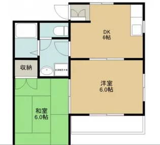 メゾンエスポアール【2階】の間取り