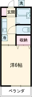 白山館【105号室】の間取り