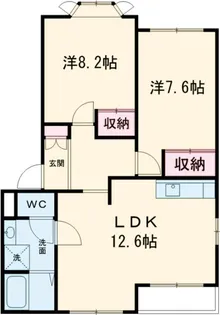 フォートヴィラⅡ【1階】の間取り
