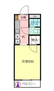 コーポニューライフ【103号室】の間取り