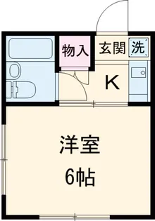 エステートピア国立【101号室】の間取り