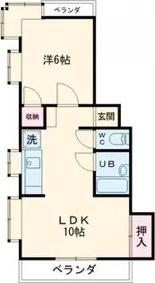 天神コーポ【302号室】の間取り