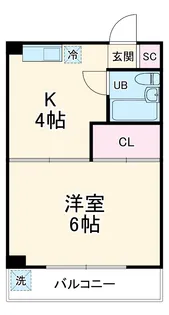 クレール ヴェルジェ【2階】の間取り