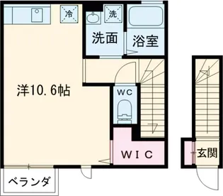 フロース【2階】の間取り
