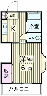 ベルゾーネアモール【102号室】の間取り