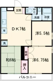ステーションハウス金子【301号室】の間取り