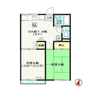 ハイムノースエイト【102号室】の間取り