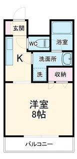 High PortⅡ【102号室】の間取り