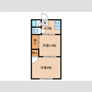 藤野ハイツ【101号室】の間取り