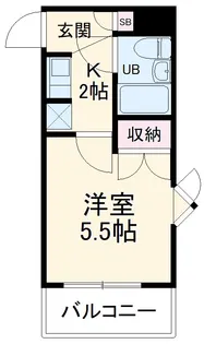 クロノス座間【201号室】の間取り